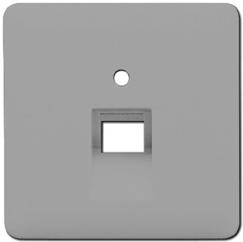 Лицевая панель Jung CD500 для 1-м. розетки RJ11/RJ45 серый фото Лицевая панель Jung CD500 для 1-м. розетки RJ11/RJ45 серый картинка